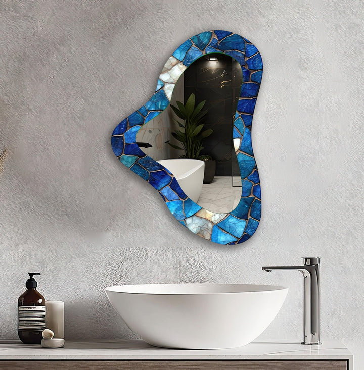 Mirrored wall art with stylish and artistic elements for a bold decor statement