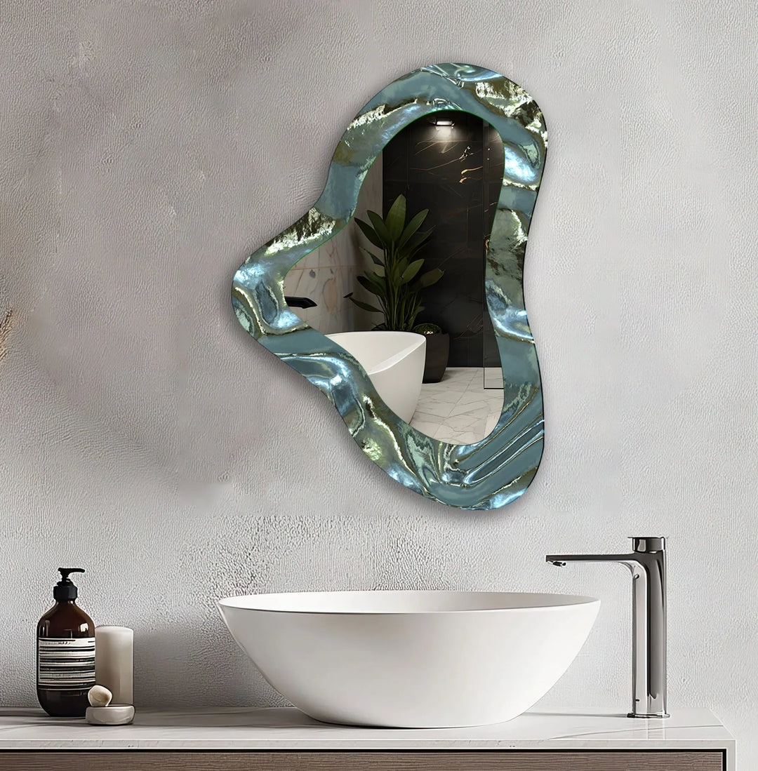 Mirror wall art featuring unique designs that blend functionality with artistic elegance