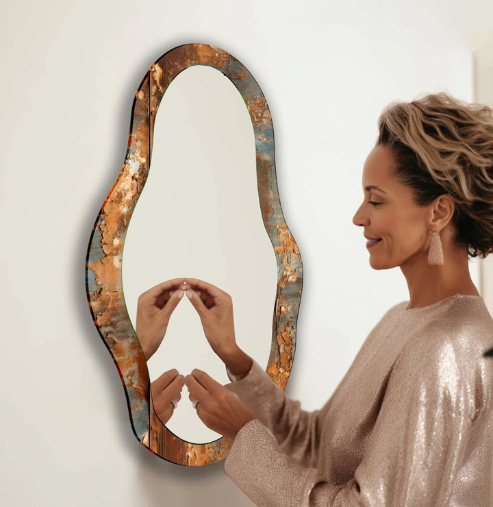 Copper Marble Decorative Wall Mirror - MyPhotoStation