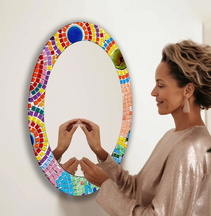 Mirror wall art blending contemporary elegance with artistic flair to enhance your walls