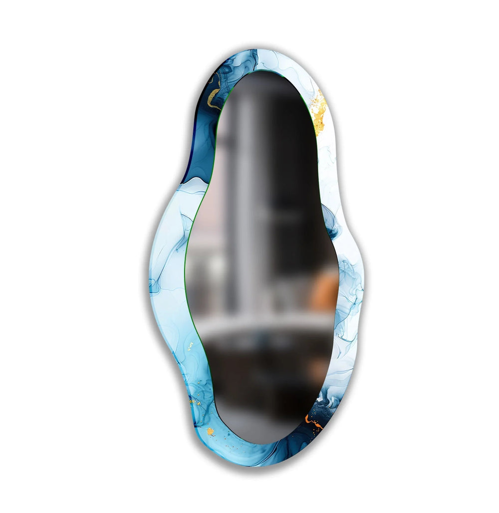 Mirror wall decor combining artistic elements with practical functionality for a unique touch