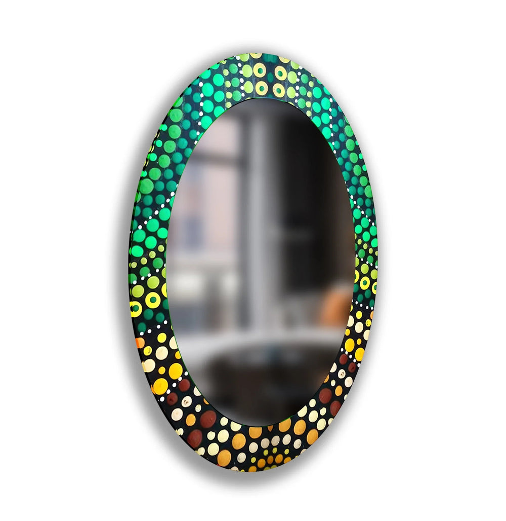 Mirror wall decor combining artistic elements with practical functionality for a unique touch