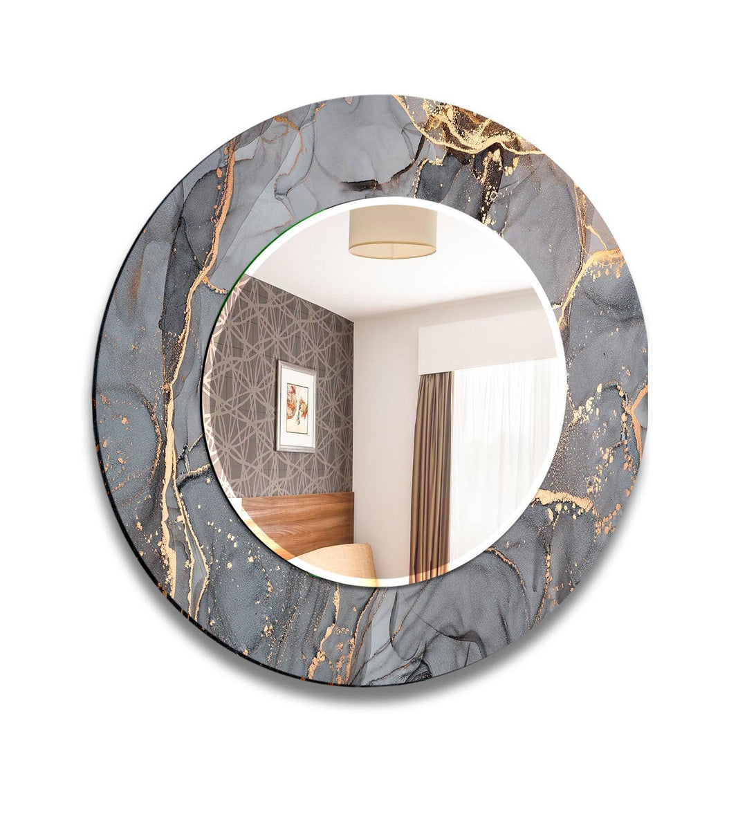Gray Golden Wall Mirror gold wall mirror