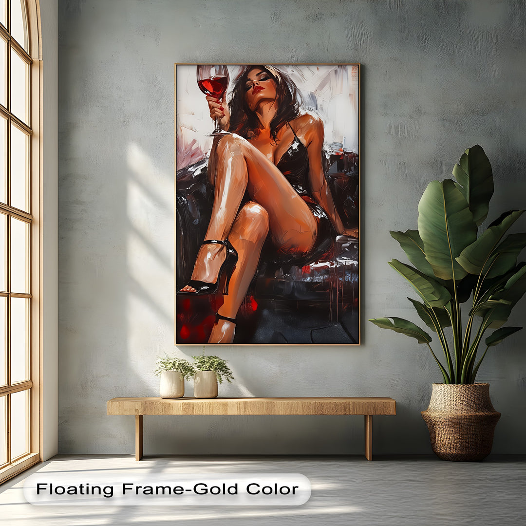 Sultry Woman – Nude Canvas Print | Oversized Wall Art