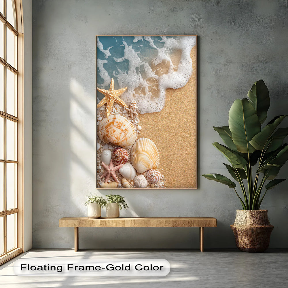 Capture beach bliss with this soothing photo canvas for your home.