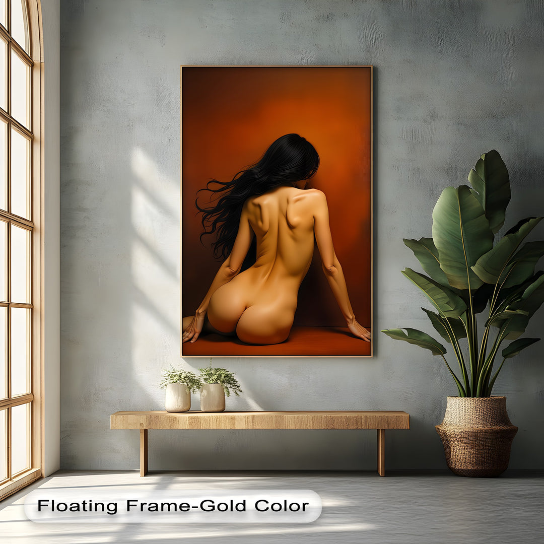 Amber Desire – Erotic Canvas Wall Art | Oversized Wall Art