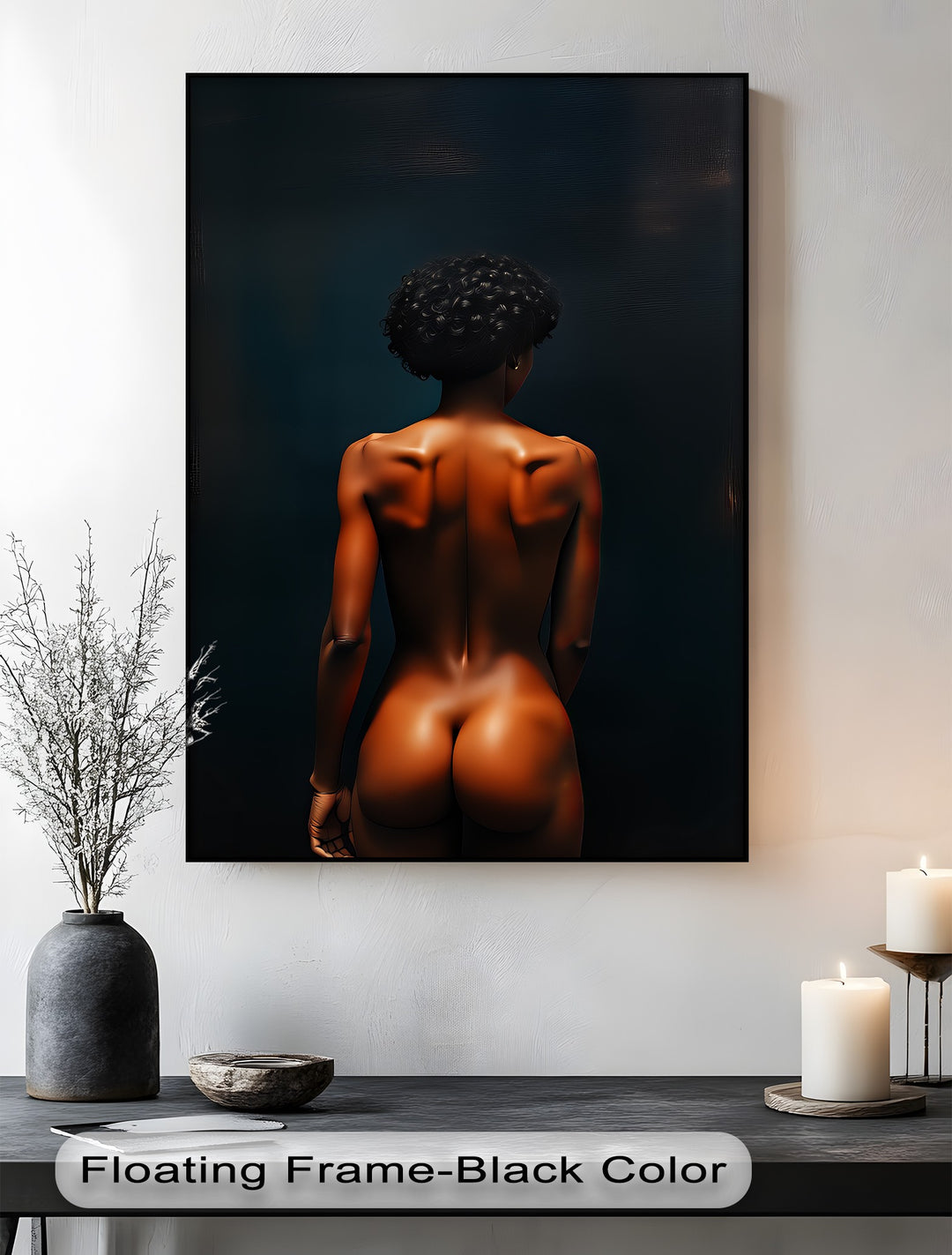 Curly Nude Women – Erotic Canvas Print | Large Framed Wall Art