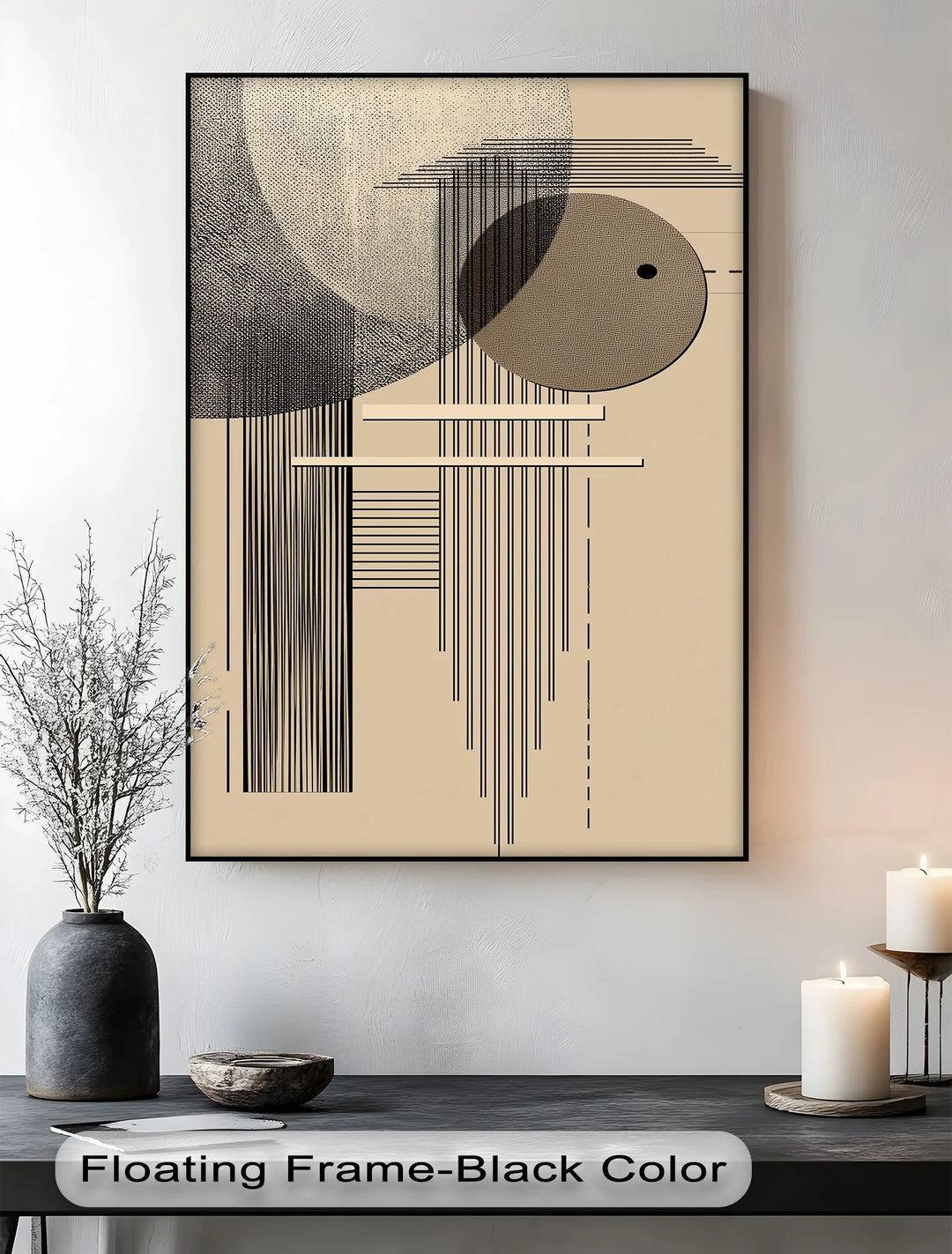 Modern Geometric Harmony – Minimalist Abstract Lines Canvas Print - MyPhotoStation