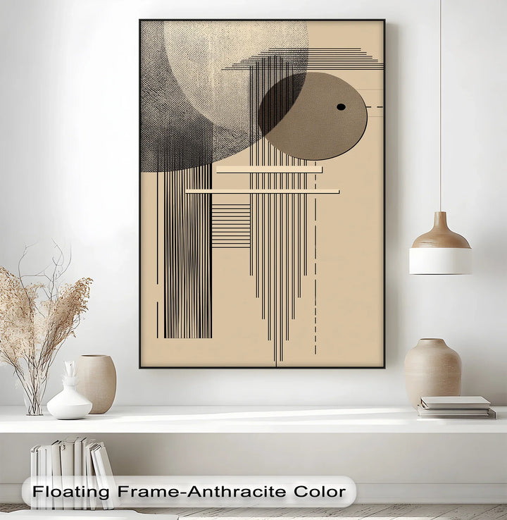 Modern Geometric Harmony – Minimalist Abstract Lines Canvas Print - MyPhotoStation