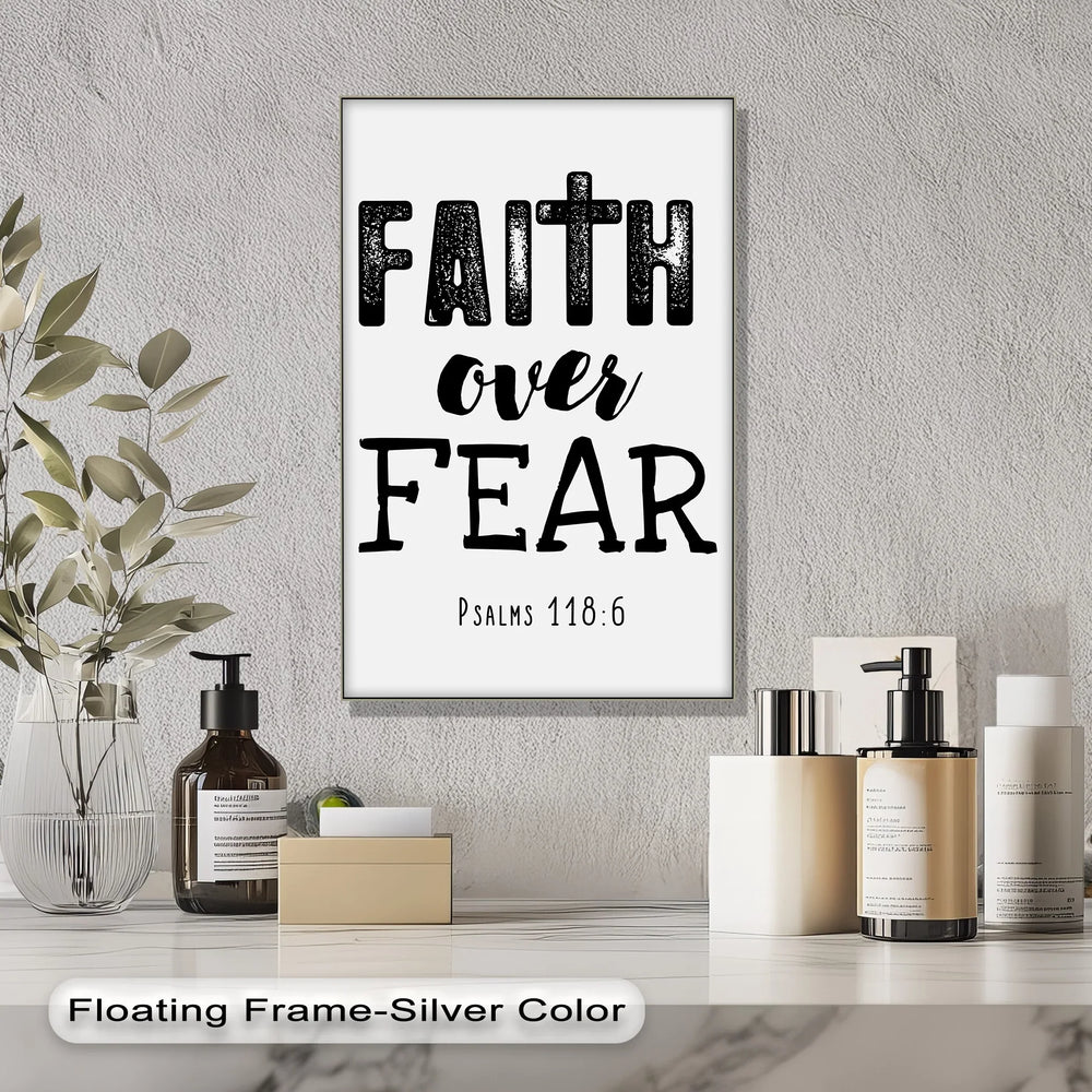 Faith Over Fear – Psalms 118:6 Canvas Print - MyPhotoStation