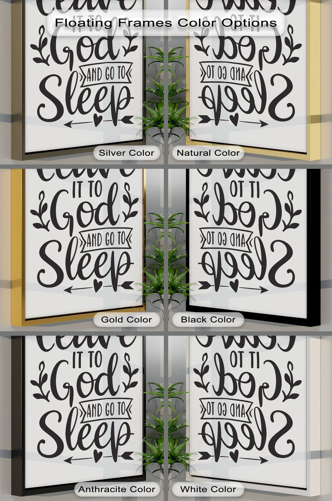 Leave It to God and Go to Sleep – Faith-Inspired Canvas Print - MyPhotoStation