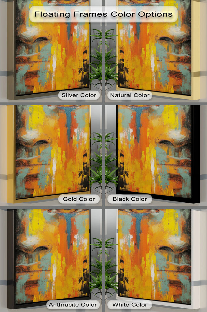 Tears of Expression – Emotional Abstract Face Canvas Print - MyPhotoStation