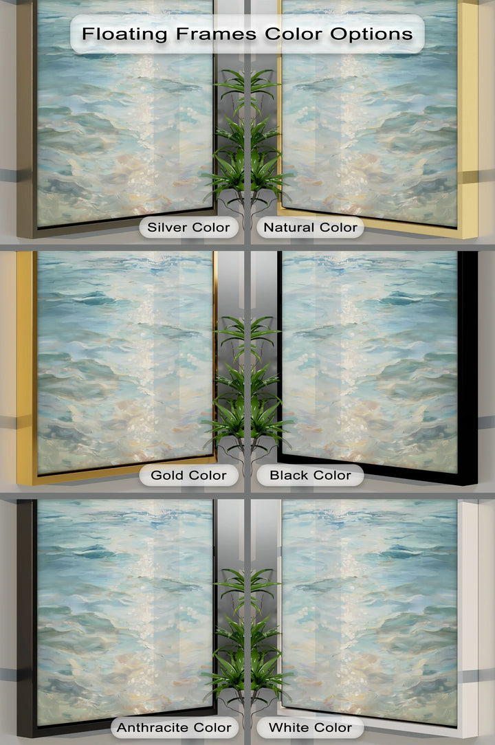 Golden Reflections – Sunlight on Tranquil Ocean Waters Canvas Print - MyPhotoStation