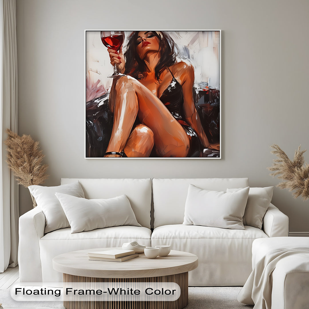 Sultry Woman – Nude Canvas Print | Oversized Wall Art