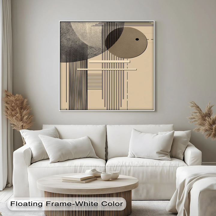 Modern Geometric Harmony – Minimalist Abstract Lines Canvas Print - MyPhotoStation