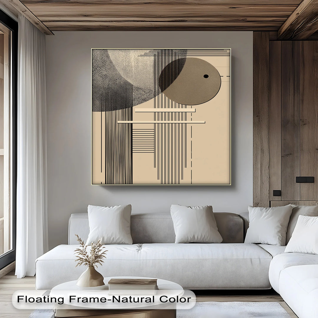 Modern Geometric Harmony – Minimalist Abstract Lines Canvas Print - MyPhotoStation