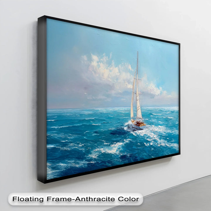 Open Seas Adventure – Sailboat on Ocean Waves Canvas Print - MyPhotoStation