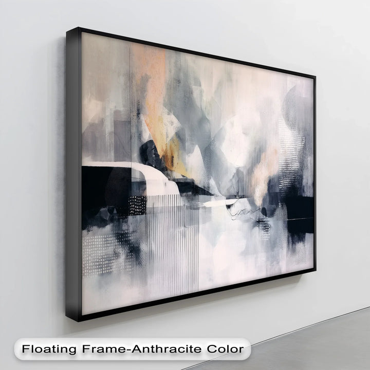 Whispers in Grey – Modern Neutral Abstract Canvas Print - MyPhotoStation