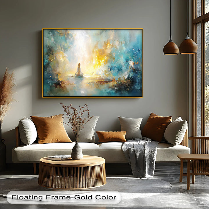 Inner Light Awakening – Meditative Abstract Canvas Print - MyPhotoStation