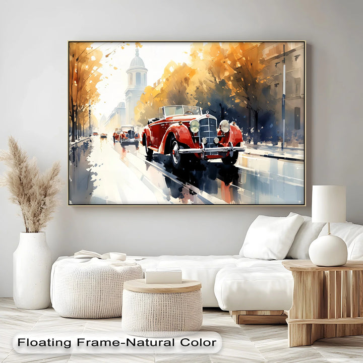 Autumn Drive Through Time – Car Canvas Print - MyPhotoStation