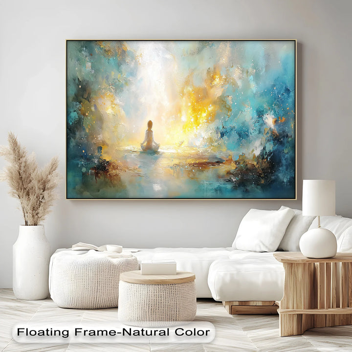 Inner Light Awakening – Meditative Abstract Canvas Print - MyPhotoStation