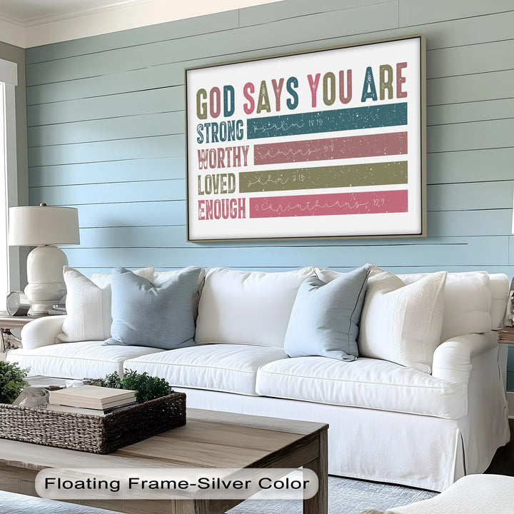 God Says You Are – Scripture Affirmations Canvas Print - MyPhotoStation