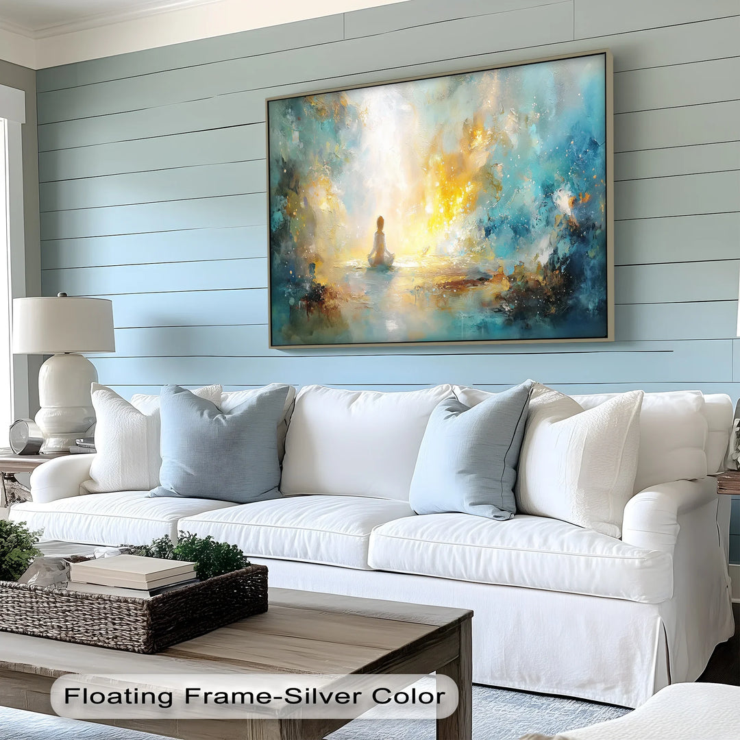 Inner Light Awakening – Meditative Abstract Canvas Print - MyPhotoStation