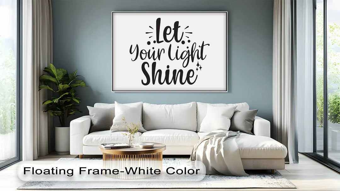 Modern inspirational design with bold spiritual sentiment