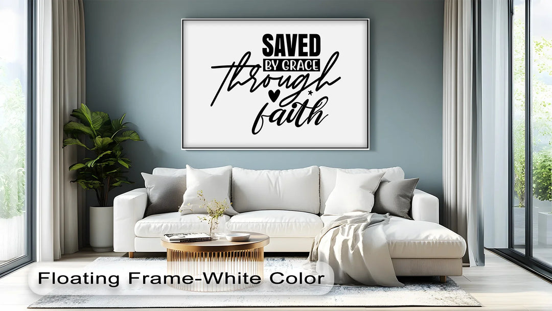Saved by Grace Through Faith – Christian Canvas Print - MyPhotoStation
