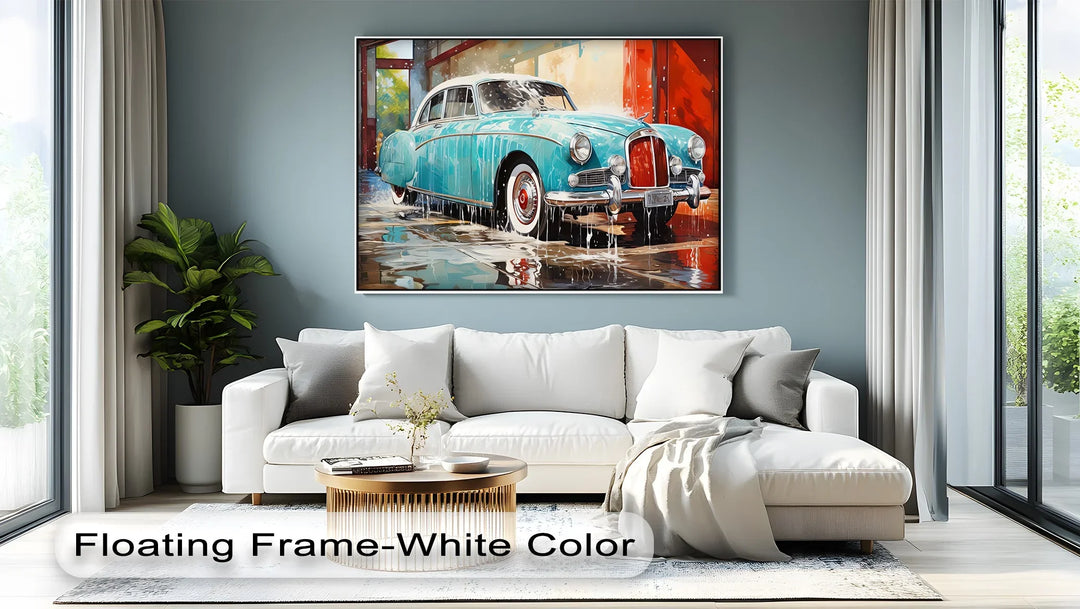 Aqua Shine – Car Canvas Print - MyPhotoStation