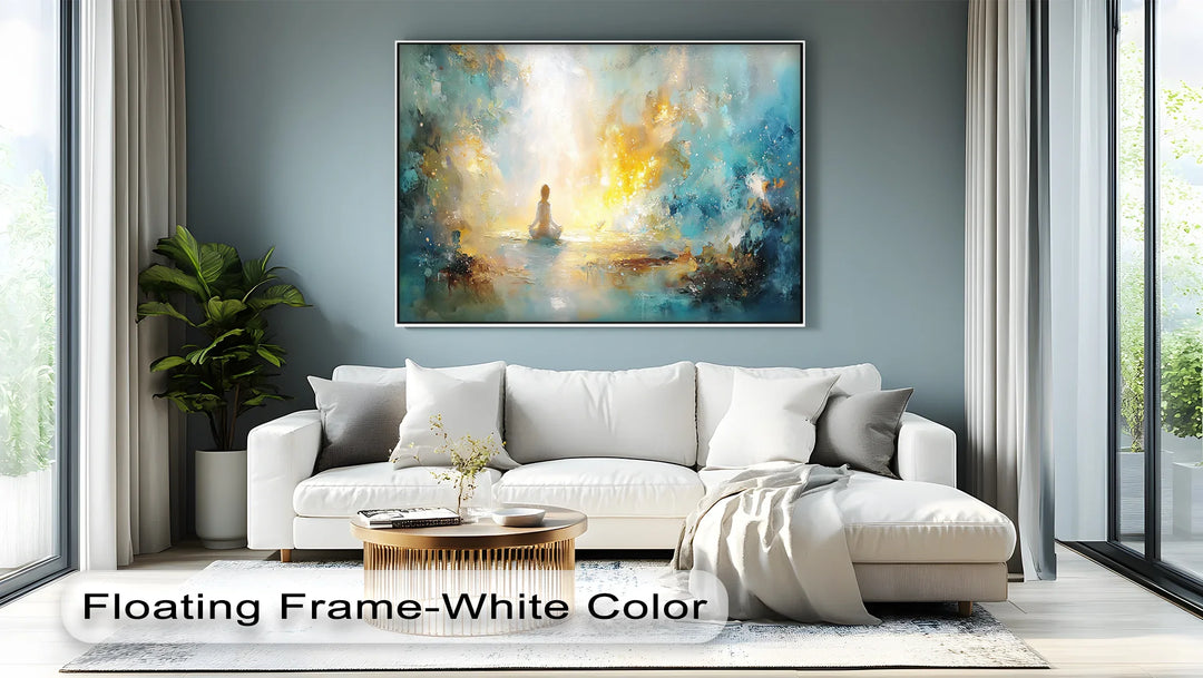 Inner Light Awakening – Meditative Abstract Canvas Print - MyPhotoStation