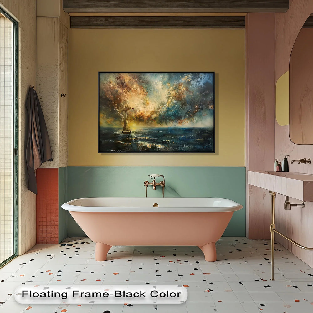 Stormlight Voyage – Dramatic Ocean Canvas Print - MyPhotoStation