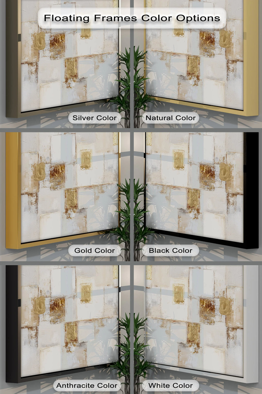 Golden Harmony in Neutrals – Abstract Texture Canvas Print - MyPhotoStation