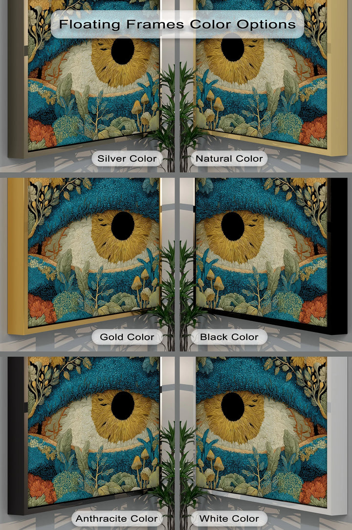 Botanical Eye Illustration – Surreal Forest Canvas Print - MyPhotoStation