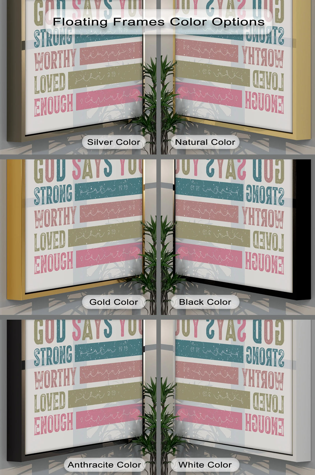 God Says You Are – Scripture Affirmations Canvas Print - MyPhotoStation