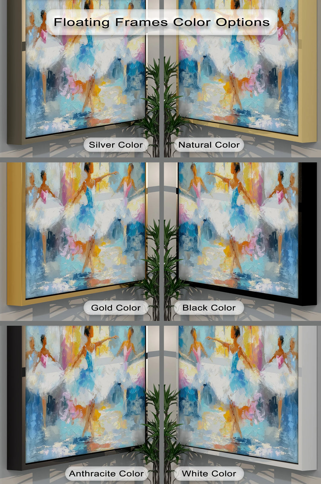 Grace in Motion – Impressionist Ballerinas Canvas Print - MyPhotoStation