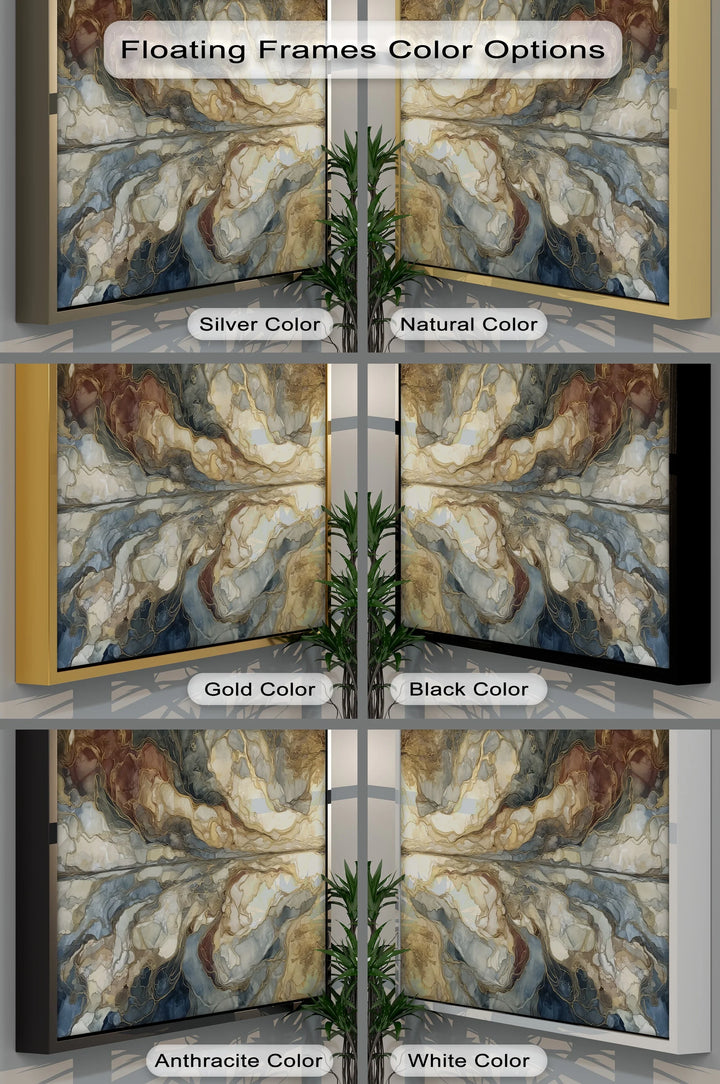 Eternal Roots – Golden Tree Reflected Abstract Canvas Print - MyPhotoStation