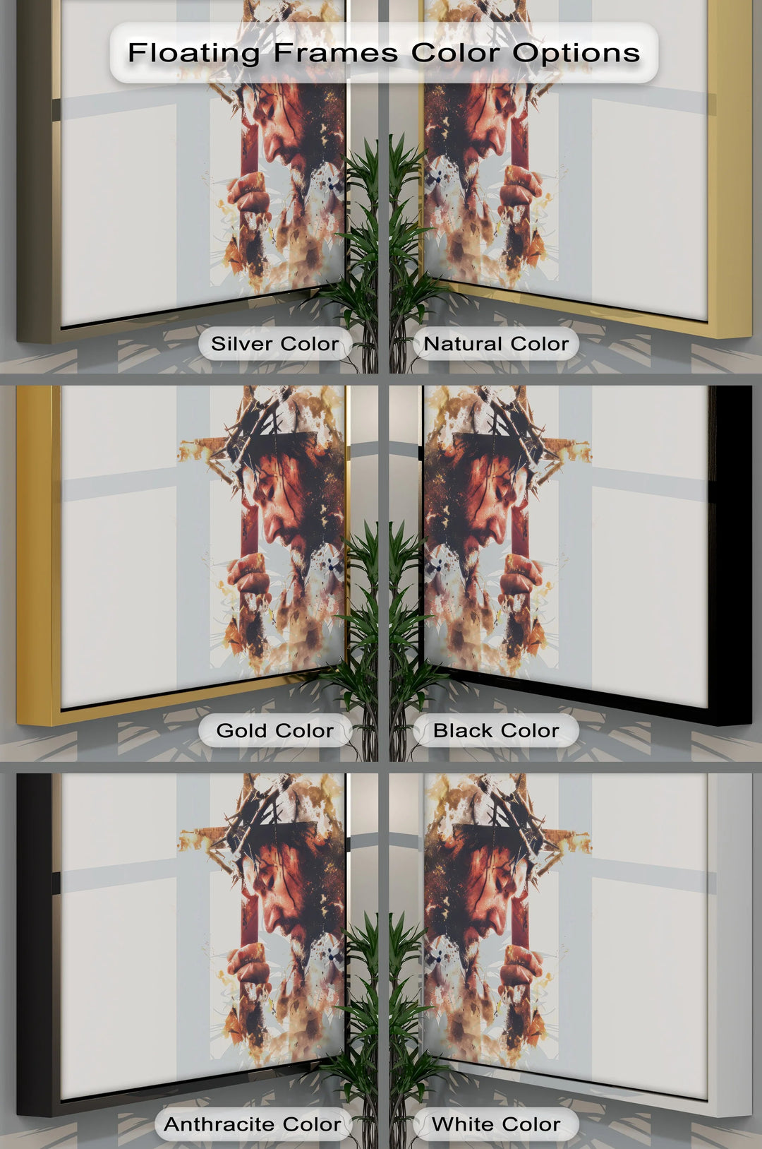 Burden of the Cross – Emotional Jesus Canvas Print