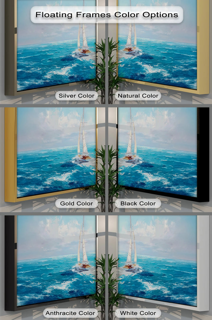 Open Seas Adventure – Sailboat on Ocean Waves Canvas Print - MyPhotoStation