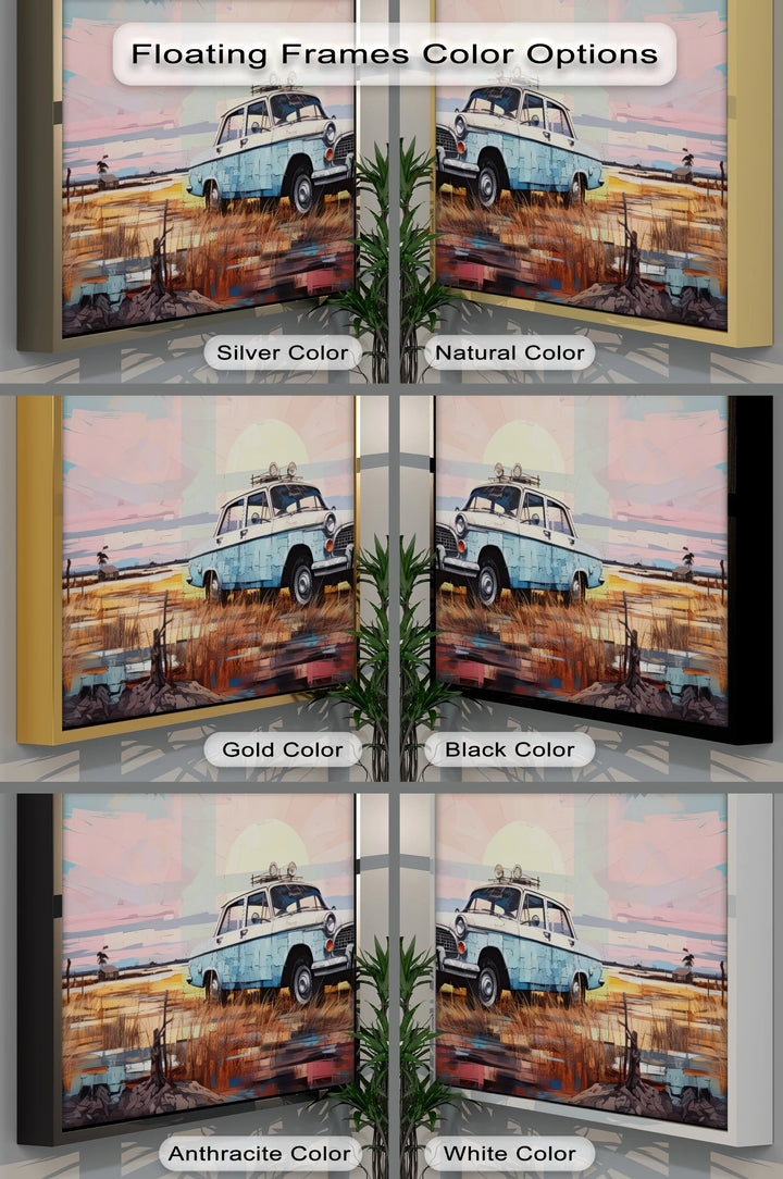 Classic Sedan Under Sunset Skies – Car Canvas Print - MyPhotoStation