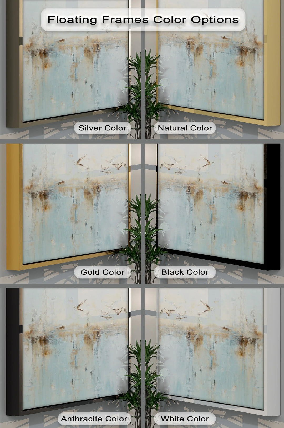 Tranquil Flight Over Reflections – Abstract Birds Canvas Print - MyPhotoStation