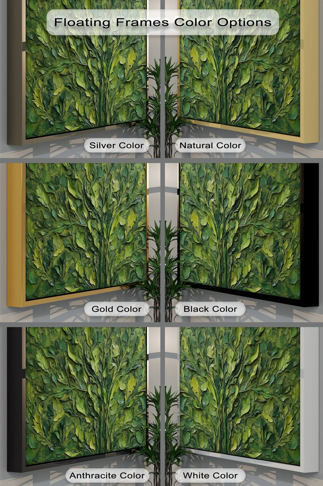 Verdant Bloom – Lush Textured Leaf Abstract Canvas Print - MyPhotoStation