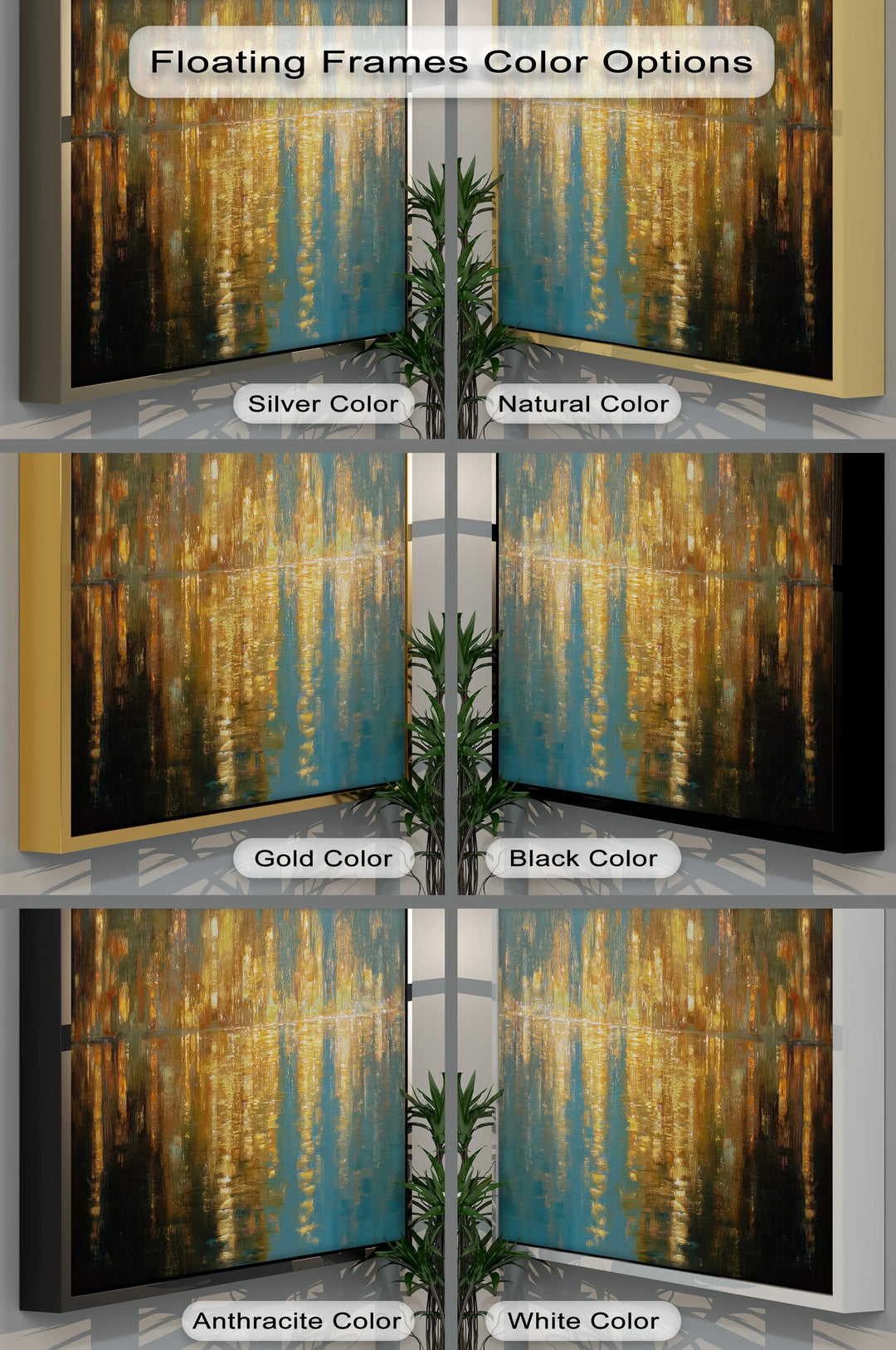 Luminous Skyline – Golden Reflections Cityscape Canvas Print - MyPhotoStation