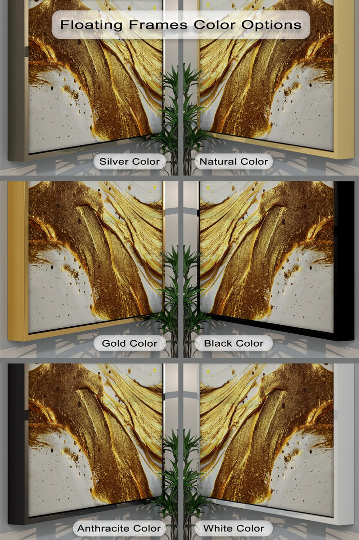 Liquid Gold Flow – Luxe Abstract Canvas Print - MyPhotoStation