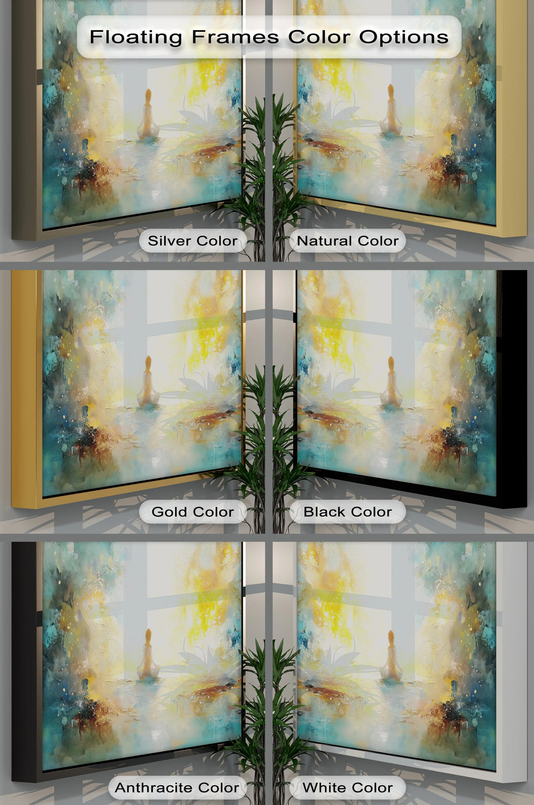 Inner Light Awakening – Meditative Abstract Canvas Print - MyPhotoStation