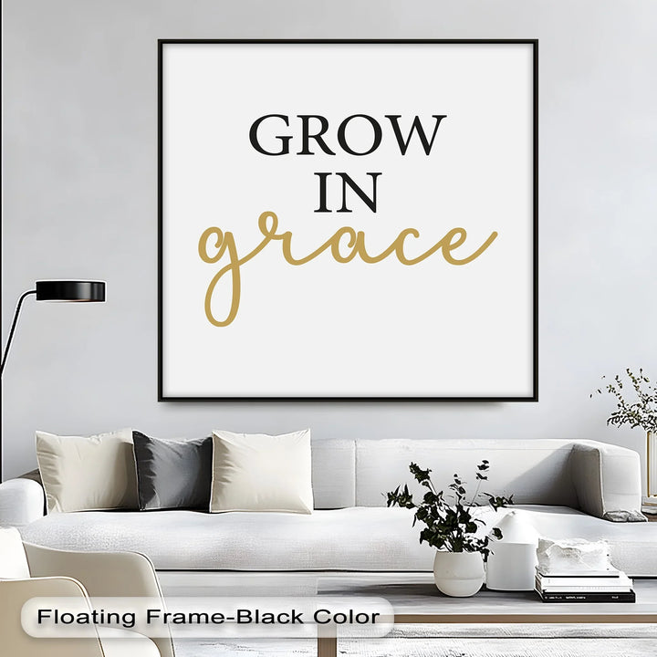 Modern calligraphy design with graceful spiritual phrase