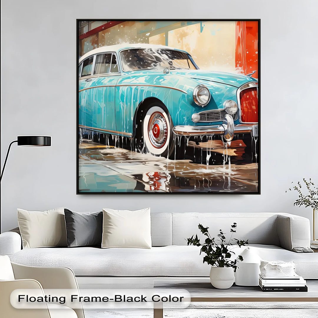Aqua Shine – Car Canvas Print - MyPhotoStation