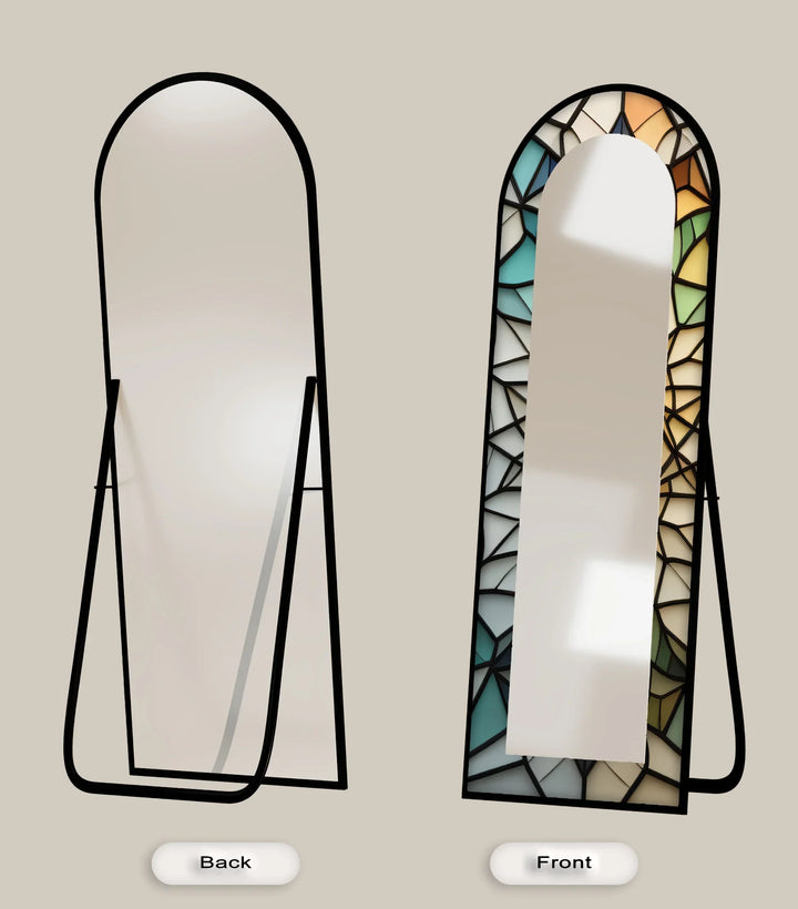 Soft Color Style – Mosaic Floor Mirror - MyPhotoStation