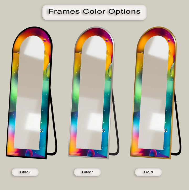 Vivid Color Spectrum - Abstract Floor Mirror - MyPhotoStation
