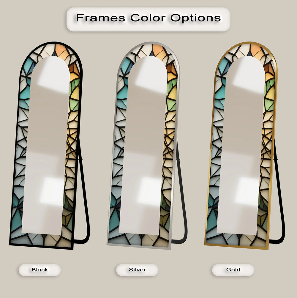 Soft Color Style – Mosaic Floor Mirror - MyPhotoStation